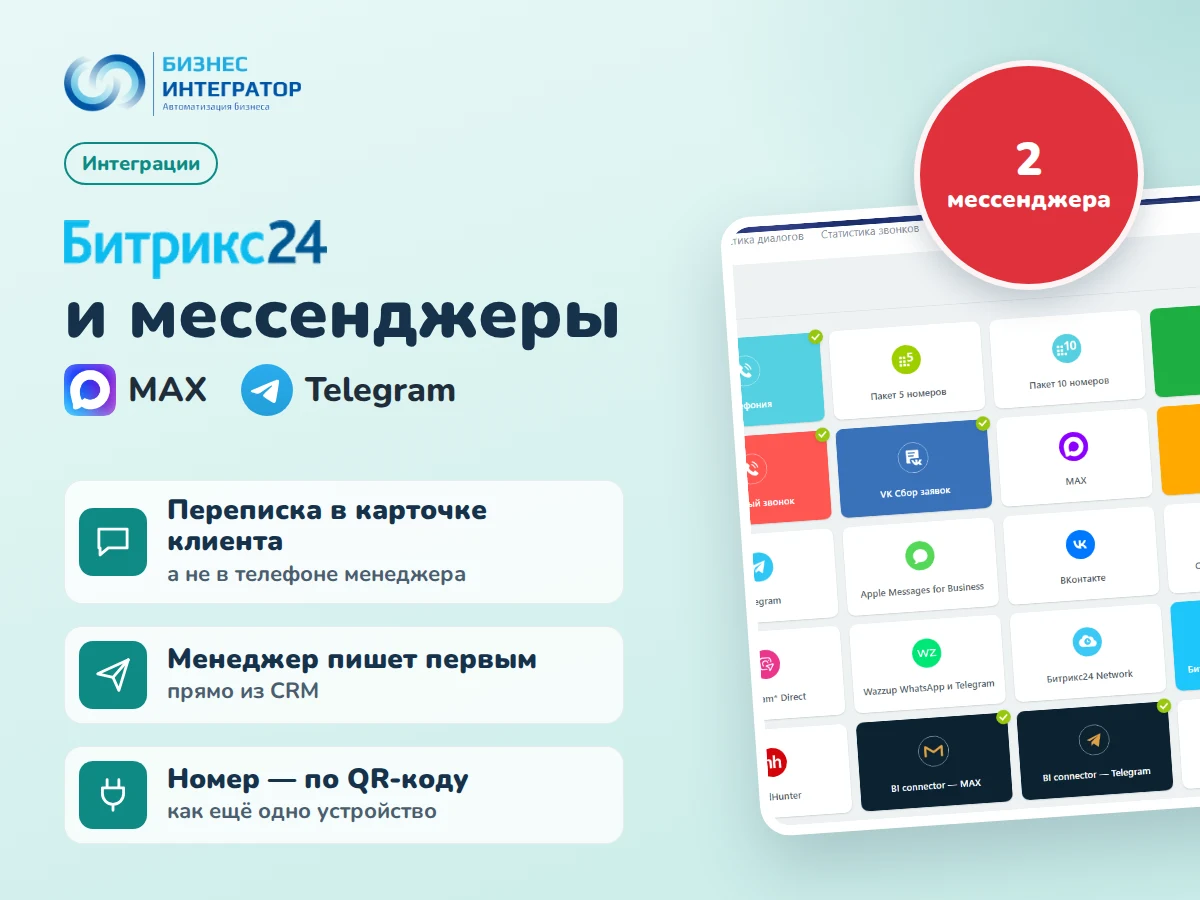 Интеграция с мессенджерами